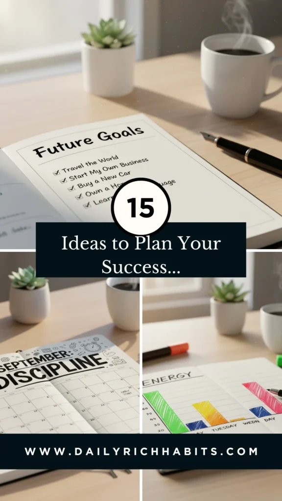 15 Amazing Success Mindset Planner Ideas That you need to know (Level Up your Game) 1 Goal planning and success strategies.