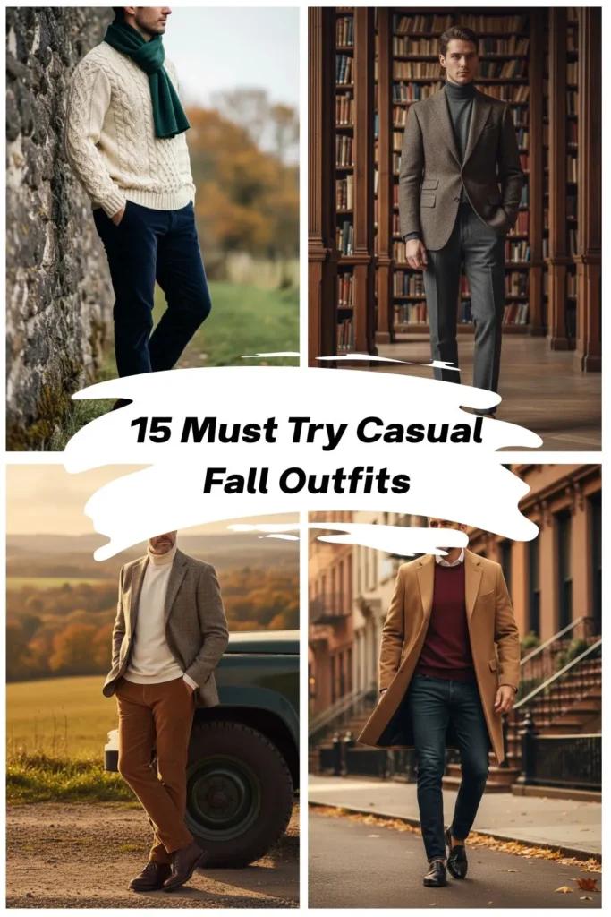 Stylish fall outfits for men.