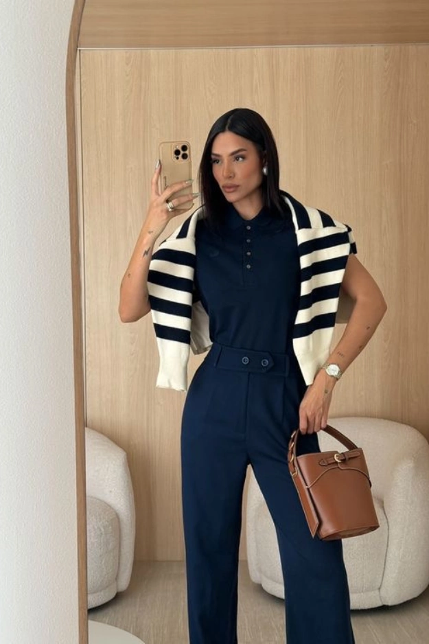 Classy Navy Blue Pants Outfits That Make Getting Dressed Feel Effortless 1 Navy Blue Pants Outfits