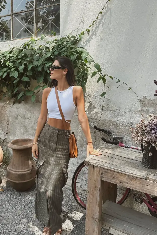 Cargo Skirt Outfits