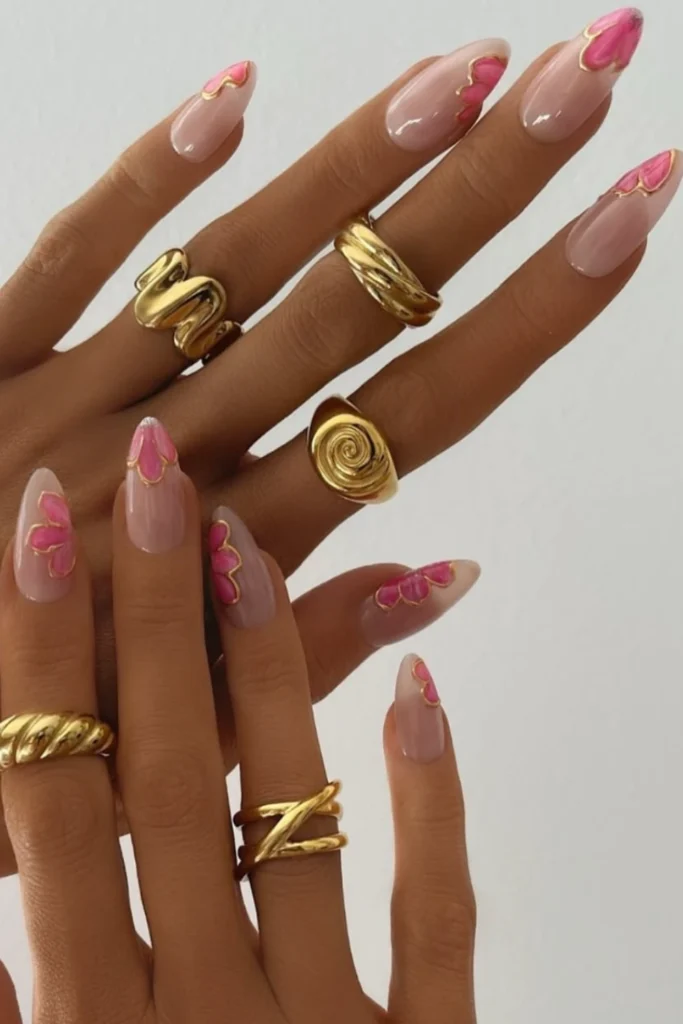 These 30 Flower Nails Are So Cute, You’ll Keep Looking at Your Hands 16 Flower Nails