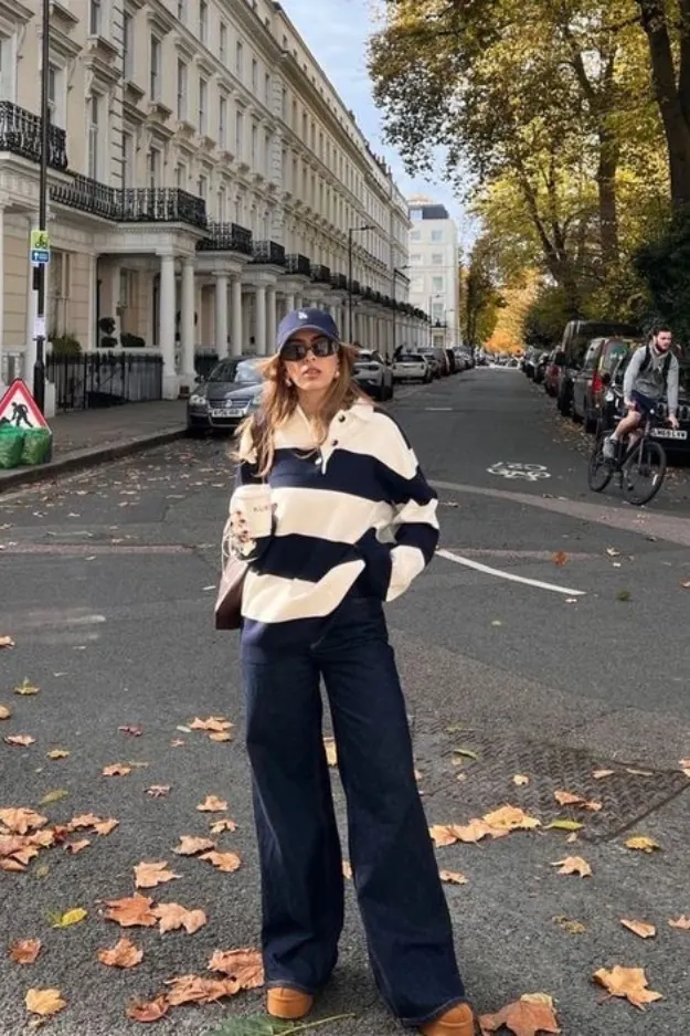 Wide leg jeans outfits
