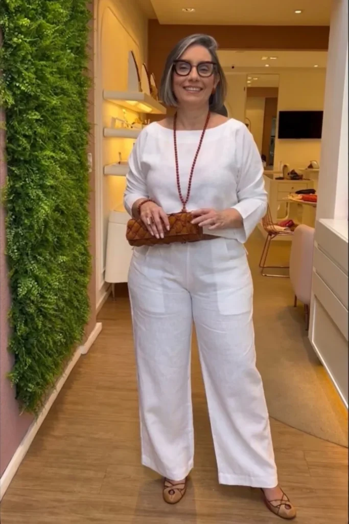 Old busty petite fashion woman