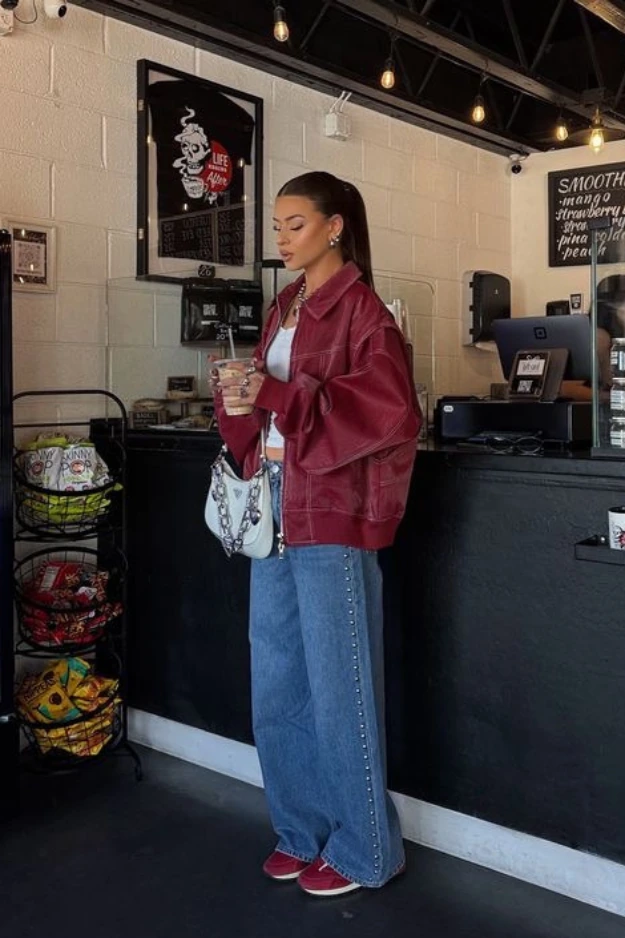 Wide leg jeans outfits