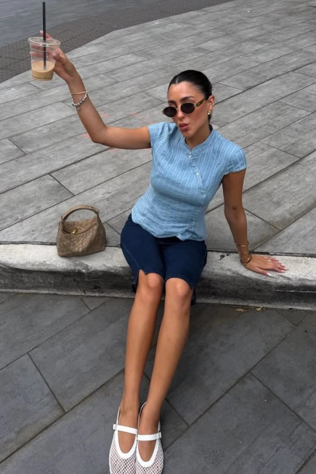 22 Chic Summer Ballet Flat Outfits That Feel Straight Out of a European Vacation 20 Summer Ballet Flat Outfits