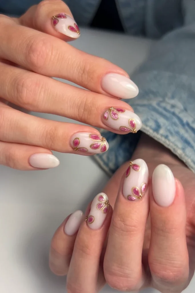 These 30 Flower Nails Are So Cute, You’ll Keep Looking at Your Hands 21 Flower Nails