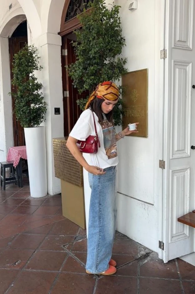 Wide leg jeans outfits