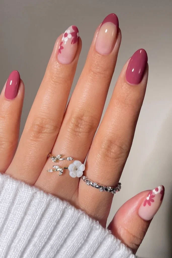 These 30 Flower Nails Are So Cute, You’ll Keep Looking at Your Hands 29 Flower Nails