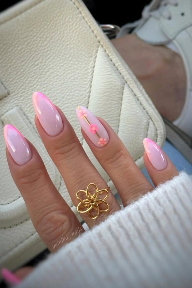 24 Pink Summer Nails That Feel Like Pool Days, Iced Drinks, and Golden Hour 3 Pink Summer Nails