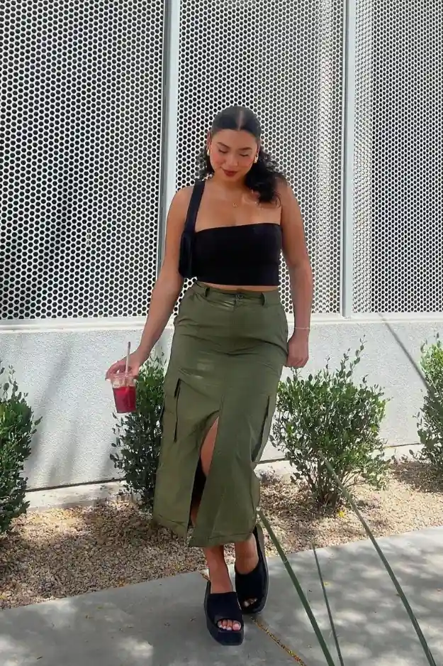 Cargo Skirt Outfits