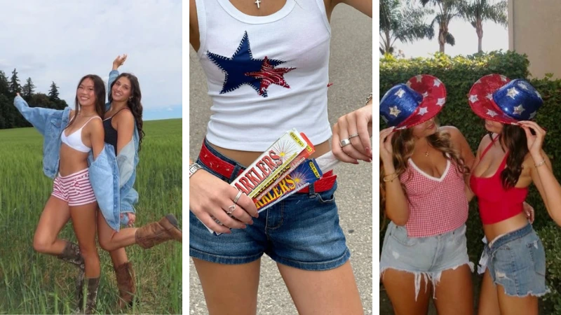 27 Hot-Girl 4th of July Outfits Made for Fireworks, Rooftops, and Summer Nights 6 Cute 4th of July Outfits