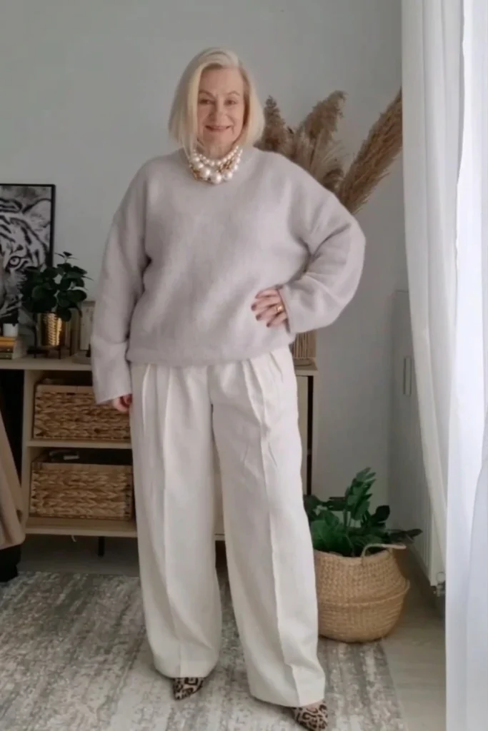 Old busty petite fashion woman
