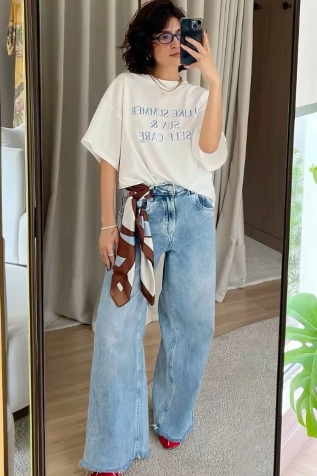 Oversized t shirt outfits