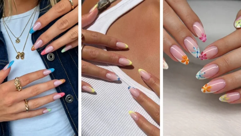 23 Cute Summer French Tips With Tiny Details That Make Them Low-Key Addictive 25 Summer french tips nails