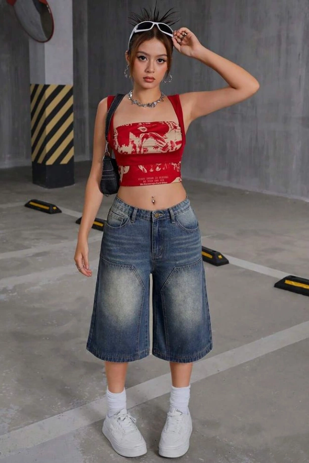 26 Jorts Outfits That Feel Effortless, Casual, and Just the Right Amount of Cool 7 Jorts Outfits